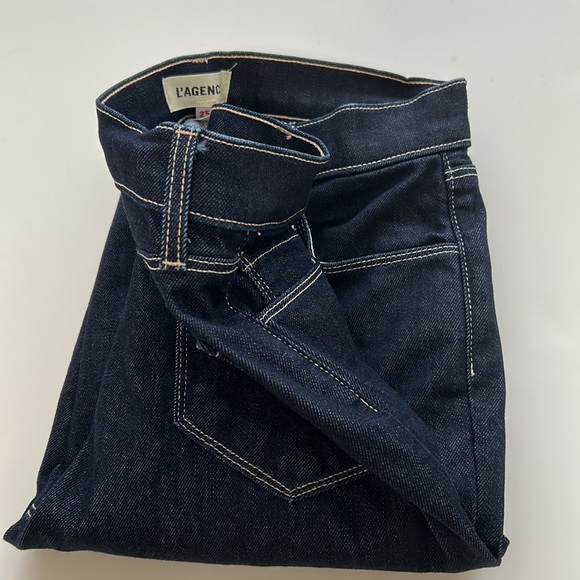 L’Agence Jeans Women’s Sise 25 Blue Monique High Rise Skinny Stretch - Picture 1 of 15